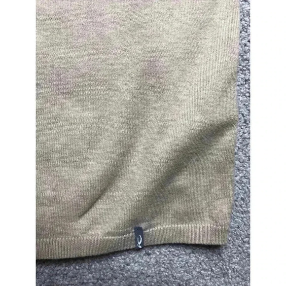 Kjus Sweater Pullover Large Kicki V-Neck Long Sleeves Beige Color Logo Sz L - Picture 4 of 10